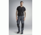 6371 Pantalones largos de trabajo elásticos AllroundWork color gris acero/ negro